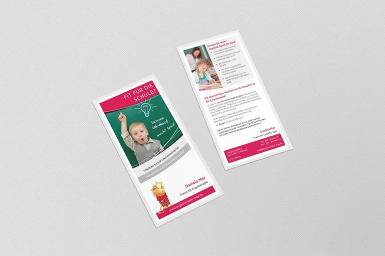 Flyer für Ergotherapie May