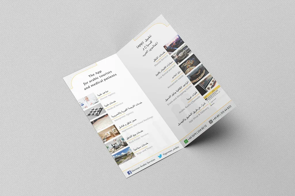 Flyer für German-Arabic Services – Bild 3