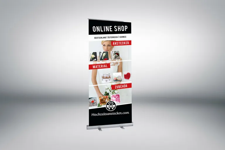 Roll-Up für Hochzeitsanstecker